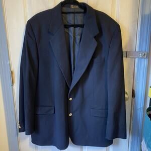 VINTAGE Men 46L Wool Cashmere Blazer Sport Coat Casual Jacket Suit USA Luxurious